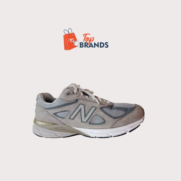New Balance Men's Made 990 V4 Sneaker, Grey/Castlerock, EU 43