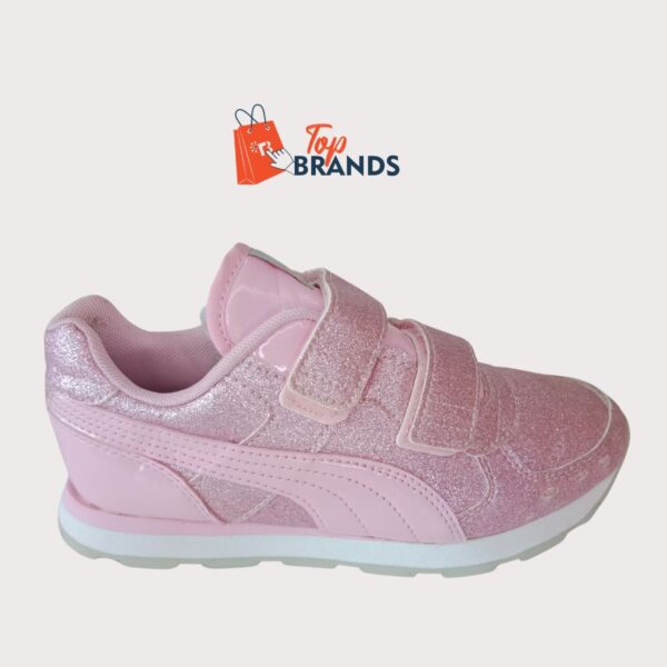 PUMA Girls' Vista Glitz Velcro Pink size 34