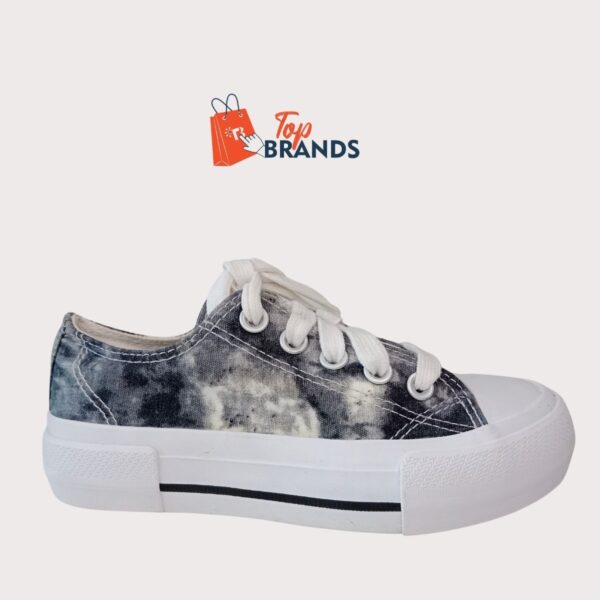 Wonder nation GIRLS GRAY TYE DYE SNEAKERS SHOES LACE UP SIZE EU 35