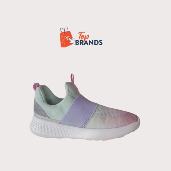 Cat & Jack Toddler Gray Slip-On Sneakers Mint Blue SIZE EU 30.5k