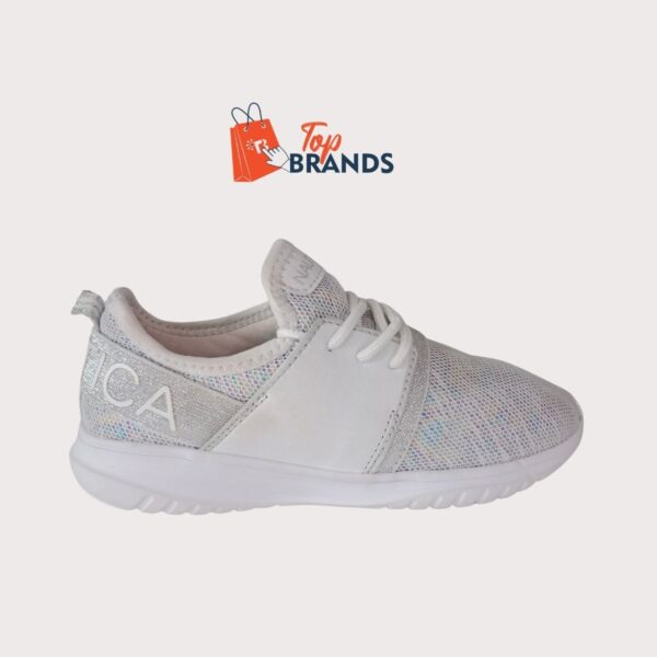 Nautica Girls Fashion Sneakers White Lightweight & Comfortable Shoes Size EU 33