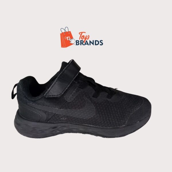 Kids Nike Revolution 6 Black/Dark Smoke Shoes Size EU 33.5