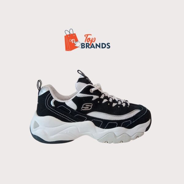 Skechers D Lites Biggest Fan Black/white Womens Fashion Sneaker Size EU 39