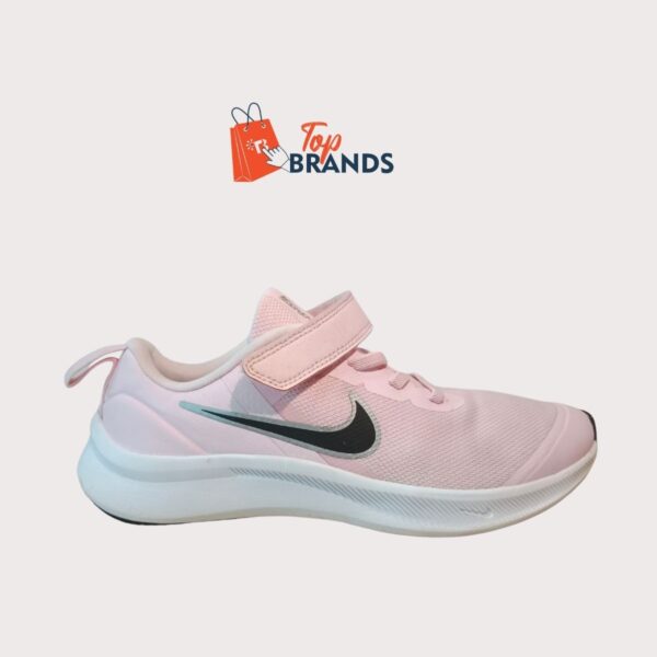 Nike Girls' Star Runner 3 Hook-and-Loop Running Shoes Size EU 35