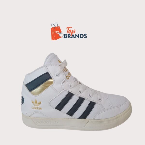 adidas Hard Court High White Gold-child Running Shoes / Sneakers Size EU 30