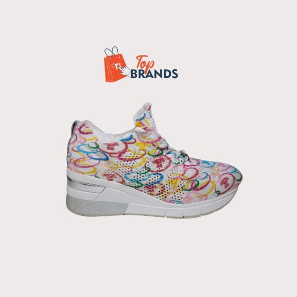 Tom Tailor SNEAKERS IN WHITE WITH COLORFUL DETAILS Size EU 36