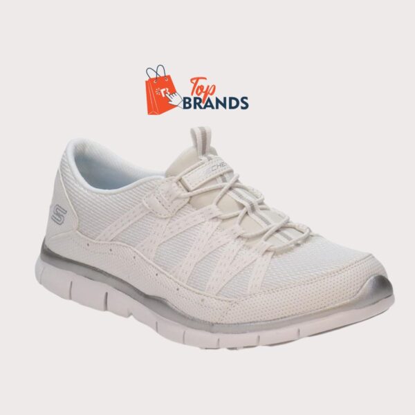 Skechers Women's Gratis White Slip On Walking Sneaker Shoes Size EU 38.5