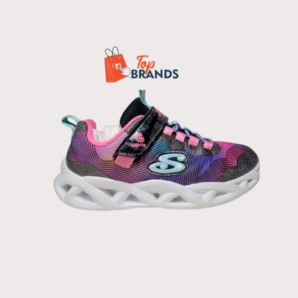 Skechers Flutter Heart Lights Trainers, Lavender Size EU 32