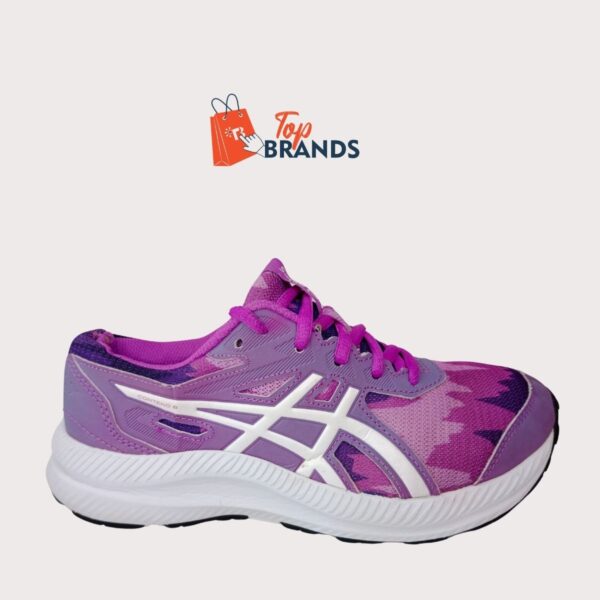ASICS Unisex-Child Contend 8 Print Sneaker Size EU 36